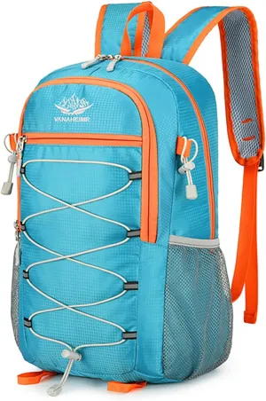 Ultralight Packable Hiking Backpack 17 Inch Waterproof Travel Daypack for Camping Outdoor (Sky Blue)