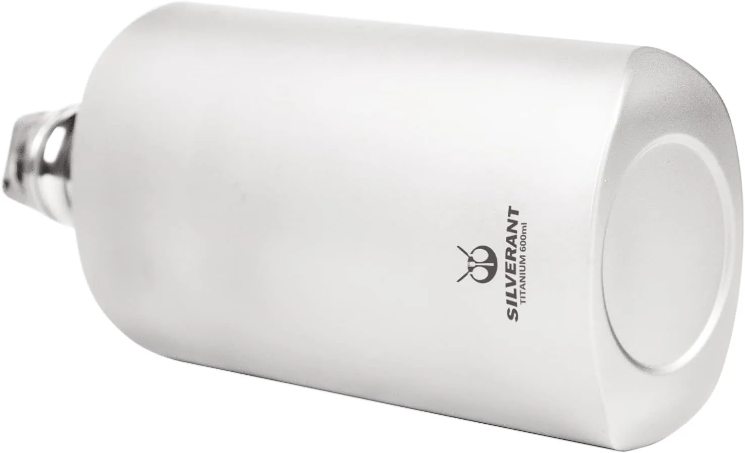 Ultralight Titanium Water Bottle 600ml/21.1 fl oz - Outdoor Camping Hiking Sports Hydration Bottle with Insulating Thermal Sleeve & Leakproof Clip Loop Cap - Slim Design…