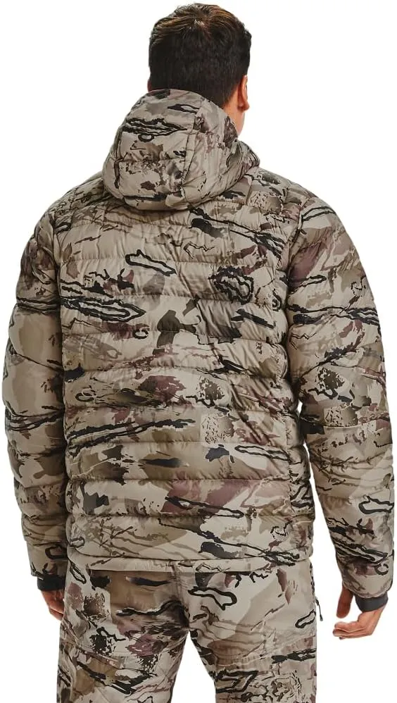 Under Armour Mens Ridge Reaper Down Hoodie | Packable Puffer Camouflage Jacket for Men | Insulated Winter Coat for Men