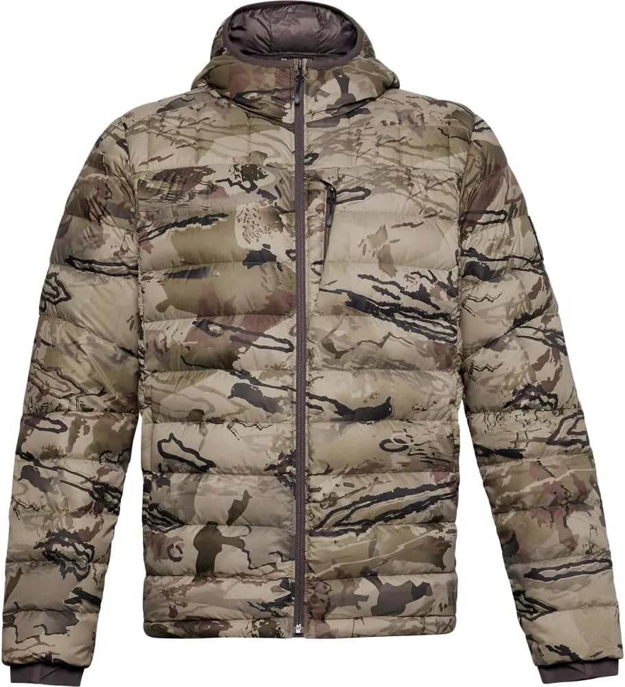 Under Armour Mens Ridge Reaper Down Hoodie | Packable Puffer Camouflage Jacket for Men | Insulated Winter Coat for Men