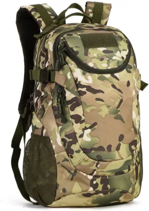 UNISTRENGH 25L Backpack Military Tactical Daypack Water-resistance Assault Gear Rucksack for Hunting Trekking Travelling (CP Camo)