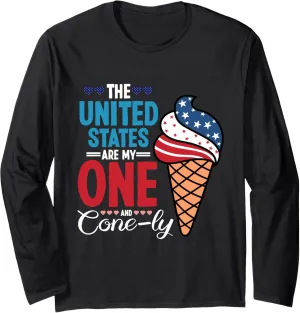 USA are my one and cone-ly - 4th of July Long Sleeve T-Shirt