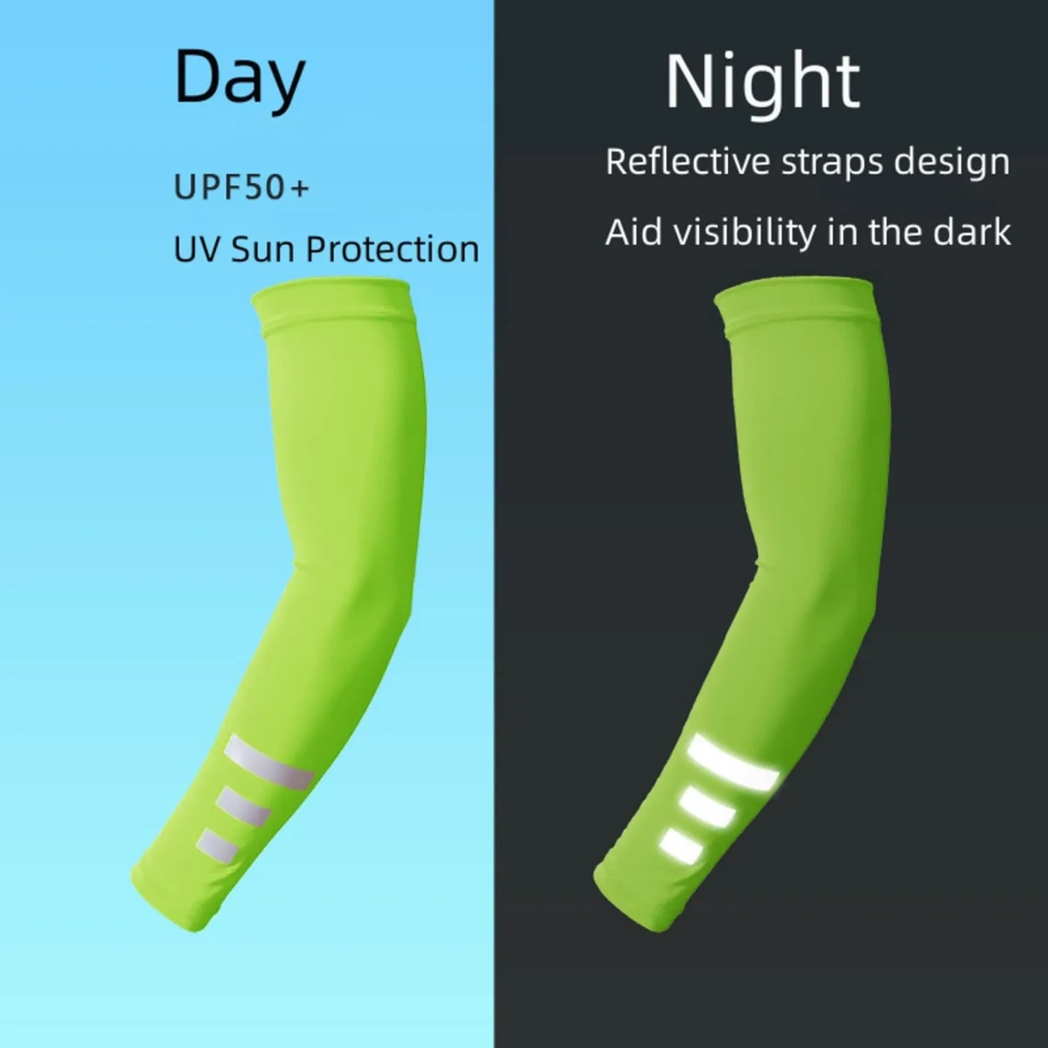 UV Sun Protection Compression Arm Sleeves Balaclava Face Mask Cooling Sport Sleeves for Men Women Outdoor Essential