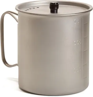 Vargo Titanium Ti-Lite 750 Mug - Lightweight and Durable Camping and Backpacking Mug with Lid