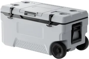 VEVOR Ultra-Light Hard Cooler, Ice Retention Cooler with Heavy Duty Handle, Ice Chest Lunch Box for Camping, Travel, Outdoor, Keeps Cool for up to 6 Days, 30% Lighter Than Rotomolded Coolers