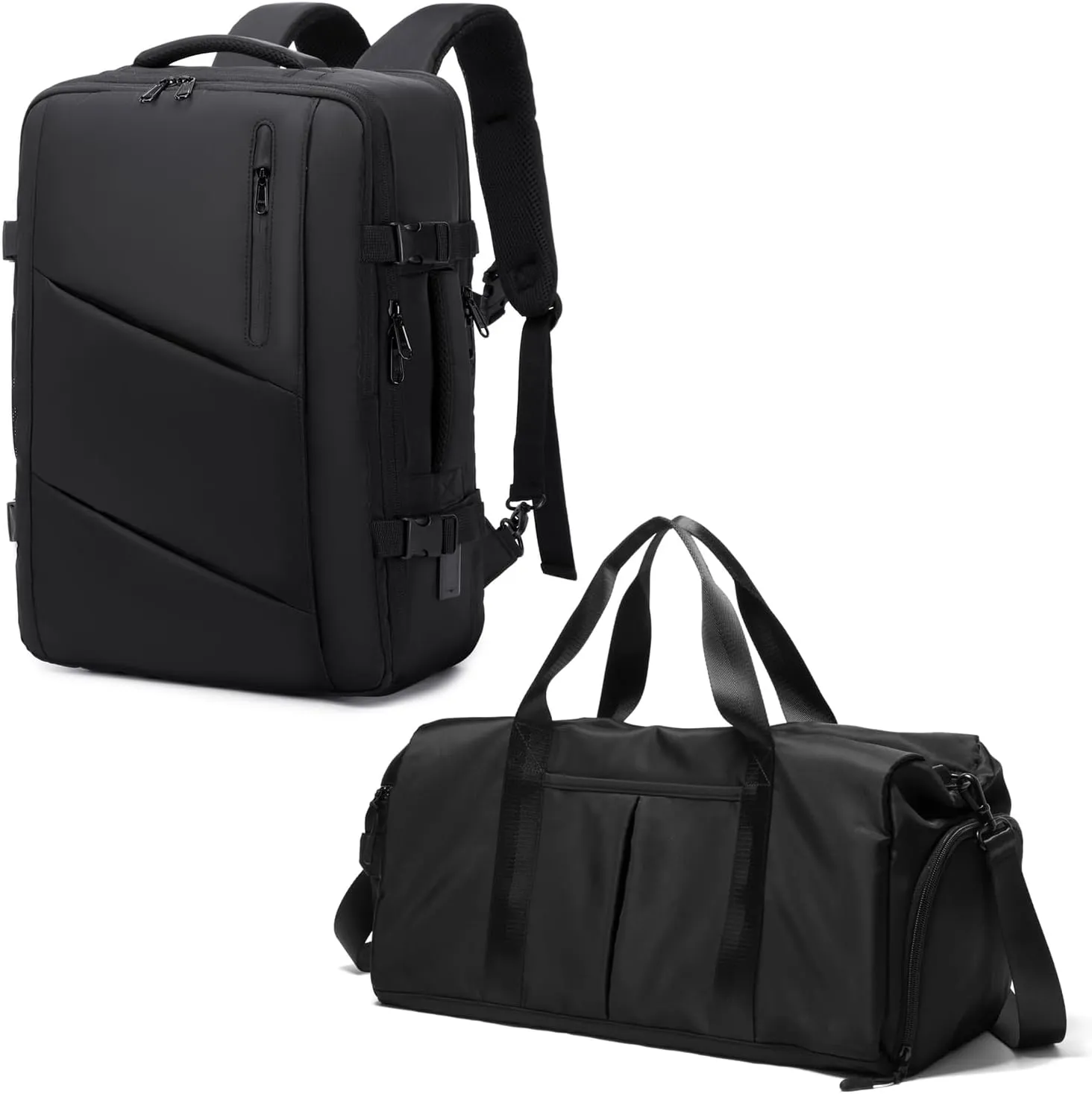 Victoriatourist Travel Backpack & Sports Gym Bag | Extra Large 40L Flight Approved Expandable Suitcase & Travel Duffel Bag with Shoes Compartment