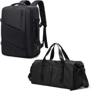 Victoriatourist Travel Backpack & Sports Gym Bag | Extra Large 40L Flight Approved Expandable Suitcase & Travel Duffel Bag with Shoes Compartment