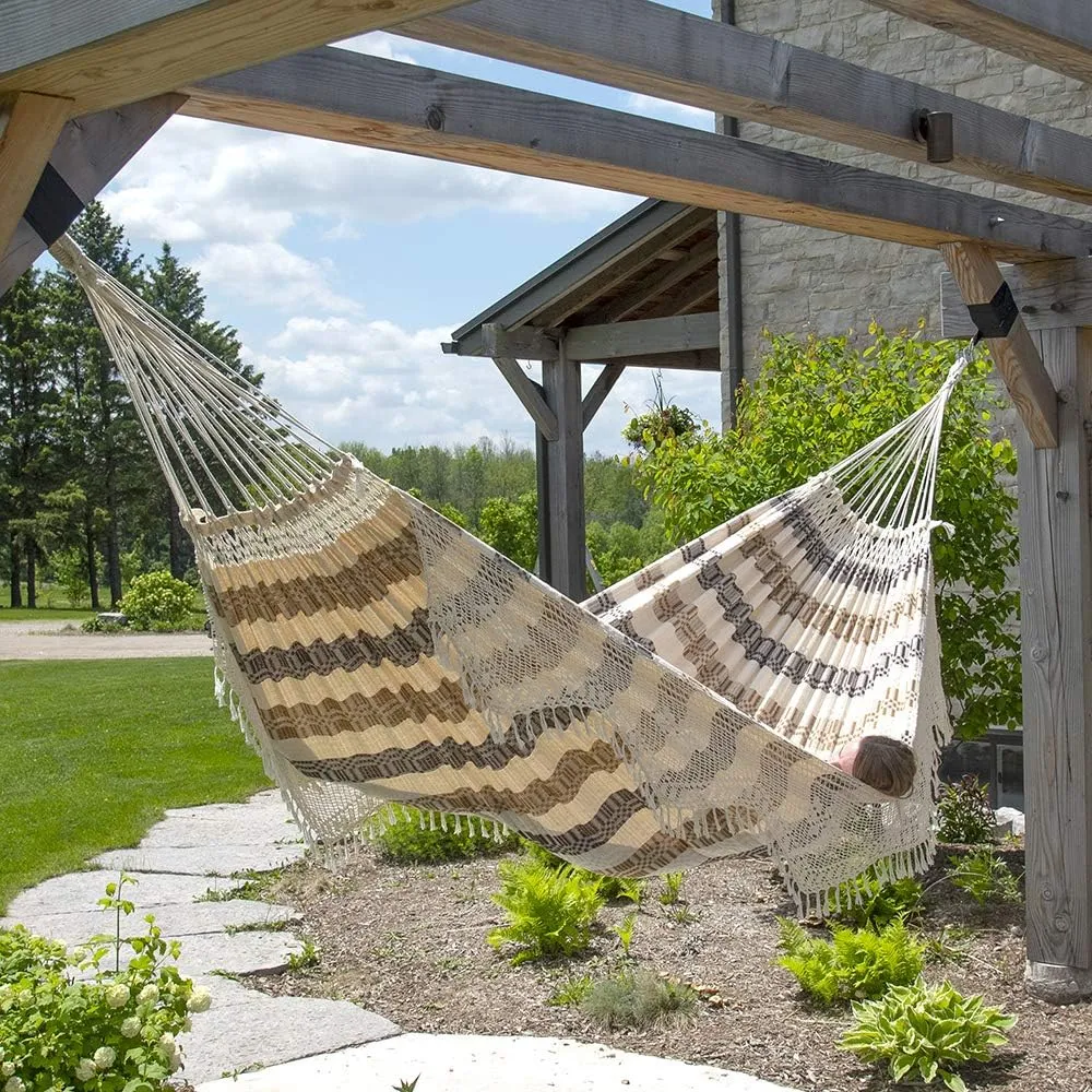 Vivere Authentic Brazilian Luxury Hammock - 450 lb Capacity (Costa)