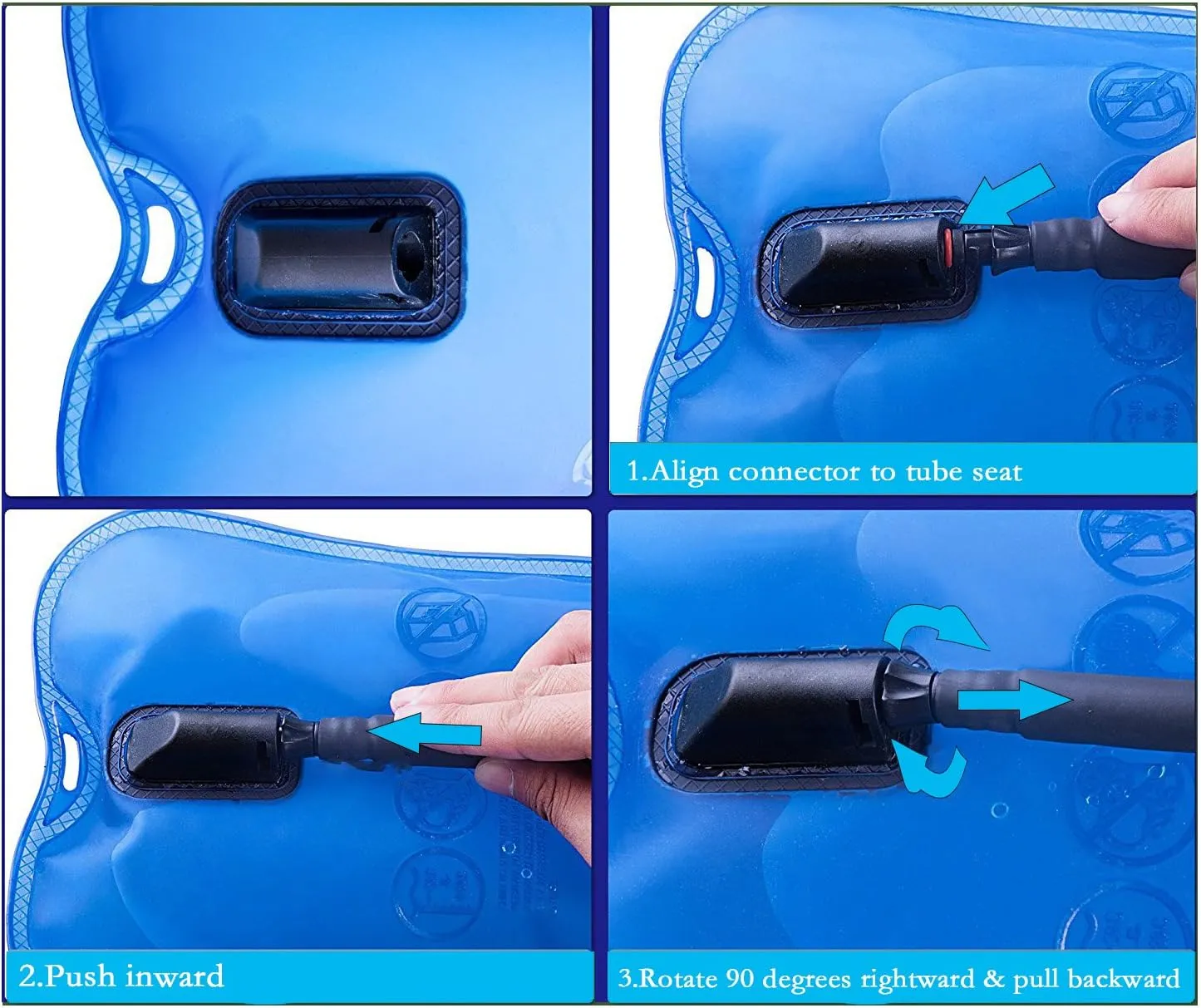 WACOOL 3L 3Liter 100oz BPA Free EVA Hydration Pack Bladder, Leak-Proof Water Reservoir