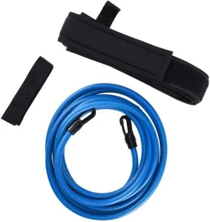 Wakauto Swim Training Belt, 4M Swim Resistance Tether, Swim Harness Stationary Static Band Bungee Swim Cords (2/3/4 Meter)