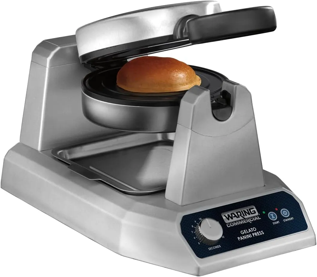 Waring Commercial WICSP180 Gelato Panini Press, 120V, 5-15 Phase plug