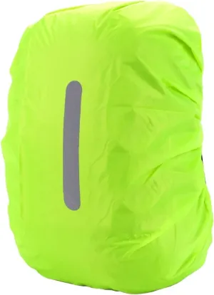 Waterproof Backpack Rain Cover 3pcs Cycling Backpack Waterproof Cover Reflective Warning at Night Sports Bag Student Backpack Rainproof for Hiking，Camping(Green-(26L-40L))