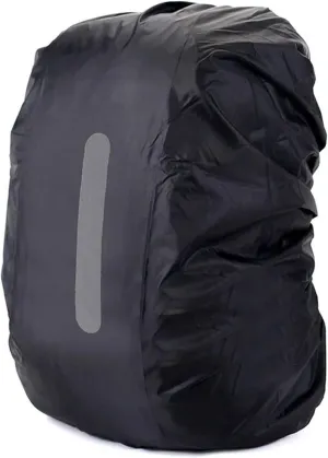 Waterproof Backpack Rain Cover Waterproof Backpack Cover Rain Cover Night Safety Light Raincover for Hiking Camping for Hiking，Camping(Black,M(30-40L))