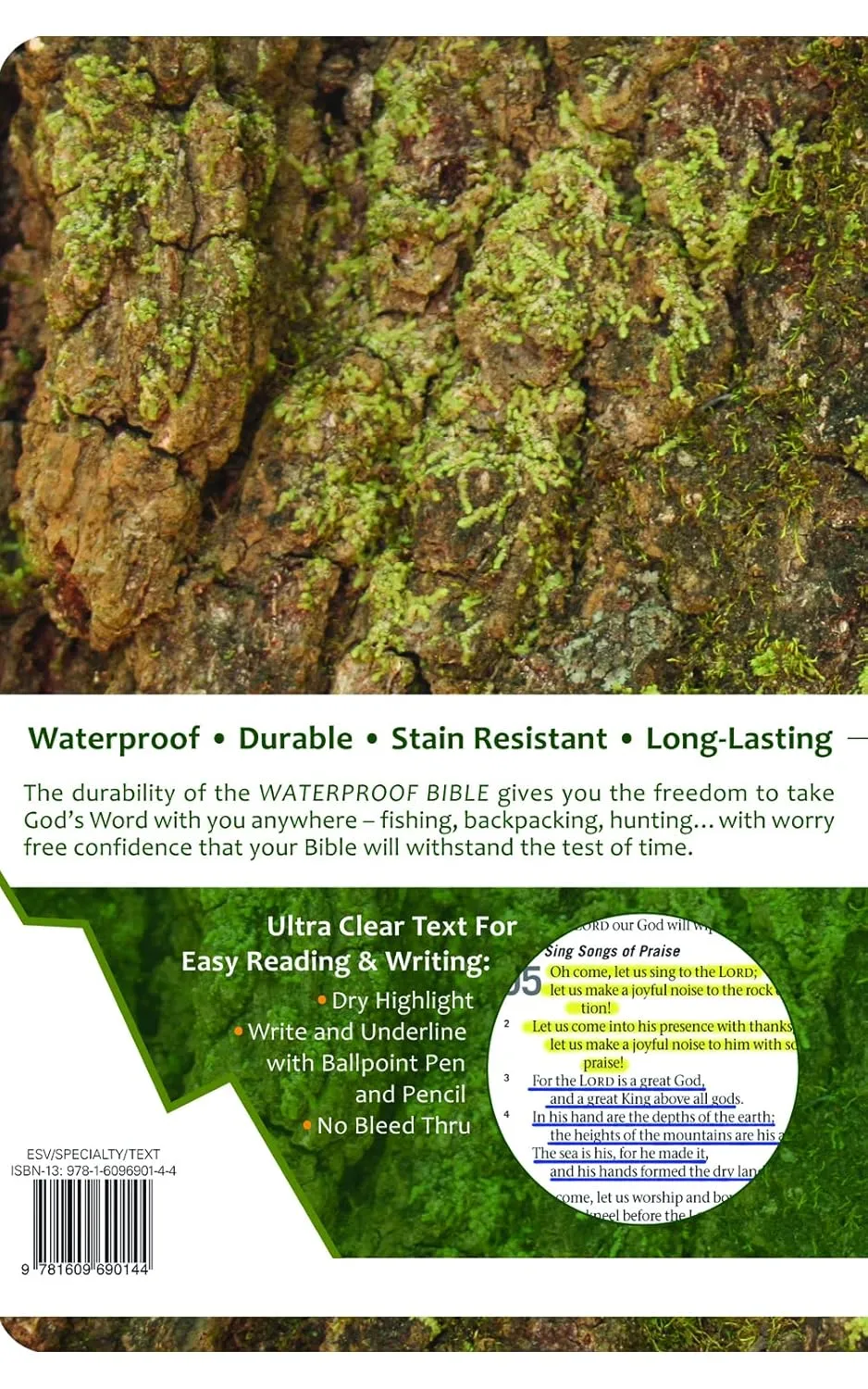 Waterproof Bible - ESV - Camouflage