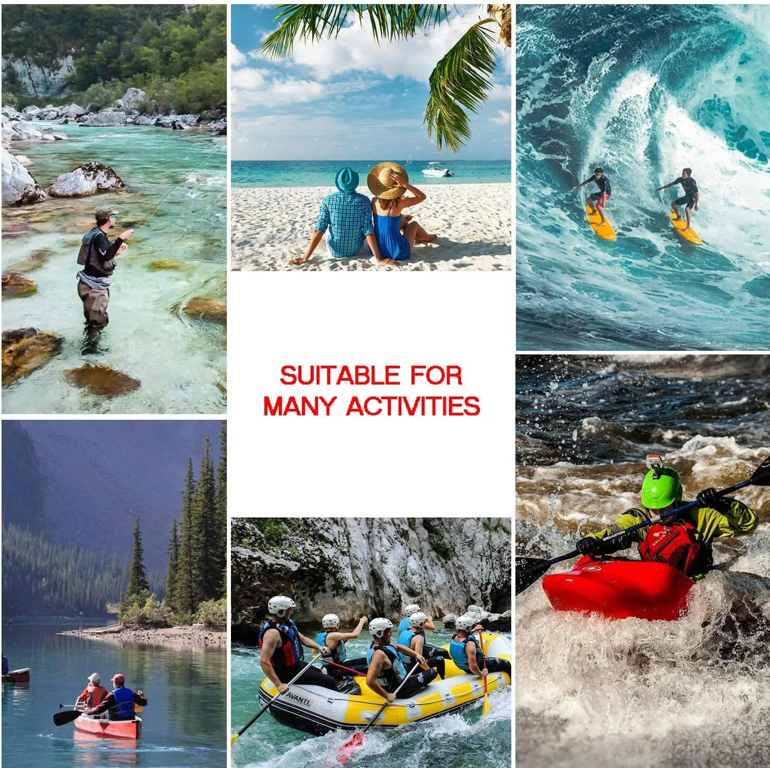 Waterproof Dry Bag with Phone Case, 2L/5L/10L/15L/20L/30L, Floating and Lightweight Bags for Kayaking, Rafting, Boating, Swimming, Camping, Hiking, Beach, Fishing