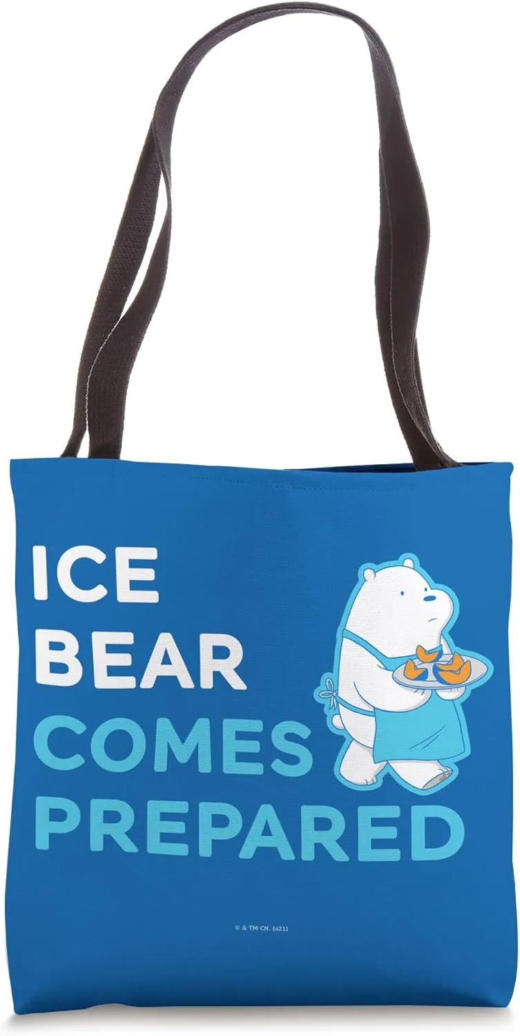 We Bare Bears Ice Bear Comes Prepared Tote Bag
