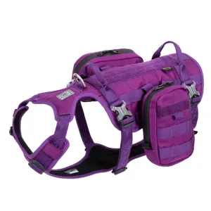 Whinhyepet Military Harness - Purple, XL
