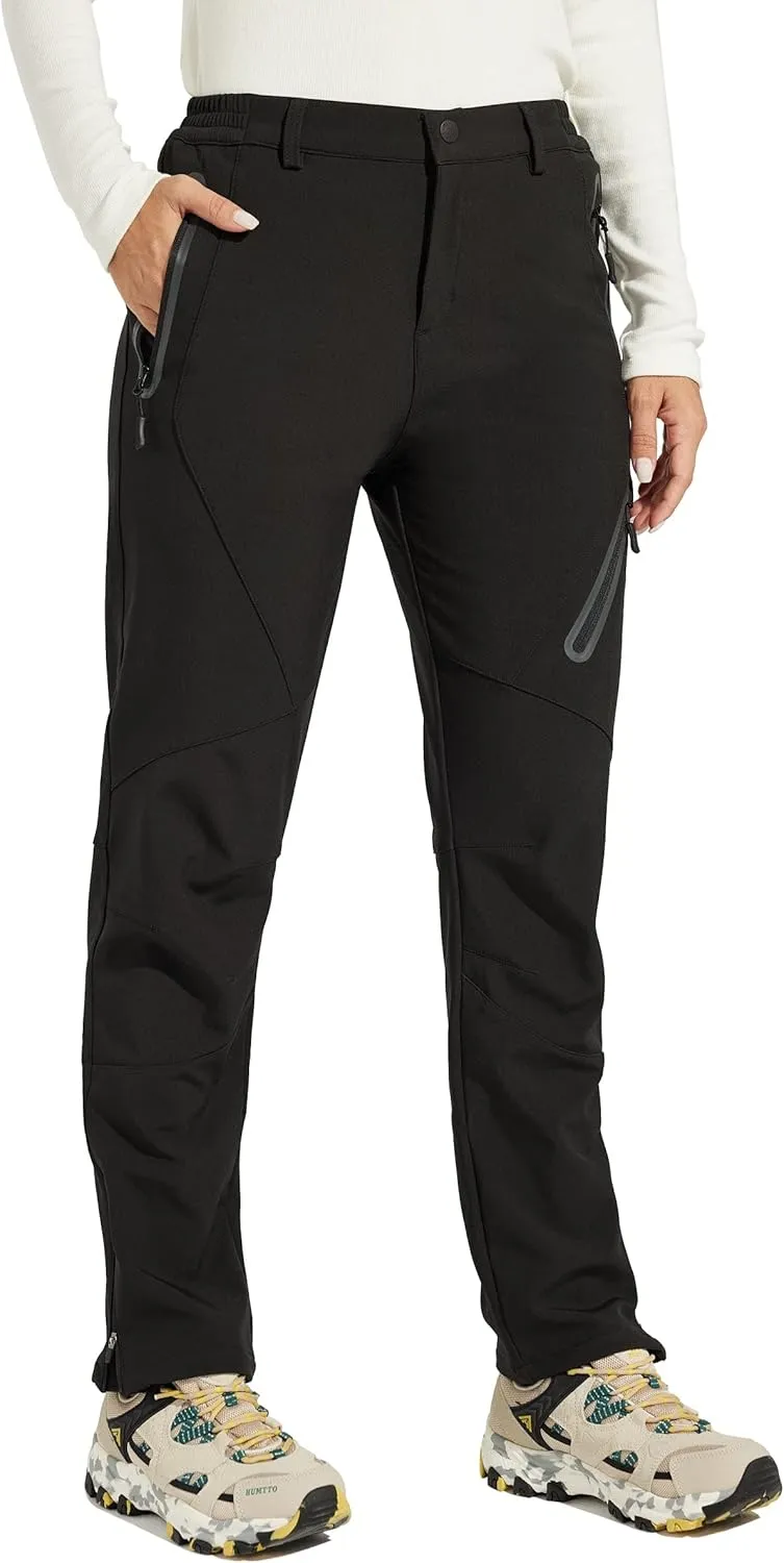 Willit Women's Winter Hiking Pants Waterproof Warm Snow Pants Outdoor Pants Insulated Cold Weather