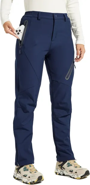 Willit Women's Winter Hiking Pants Waterproof Warm Snow Pants Outdoor Pants Insulated Cold Weather