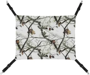 Winter Tree Camo Hanging Cat Bed Soft Breathable Pet Hammock for Cage Pet Sleeper for Kitten Ferret Puppy Rabbit