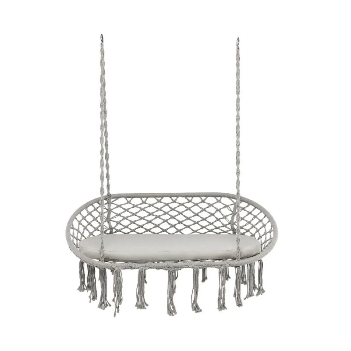 with 2 Hanging Swing Cushion Person Popular pick Hammock Macrame Well-tested Chair