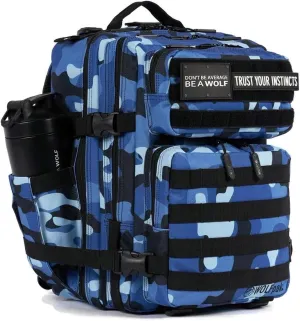 WOLFpak 25 L BackPack (Black And Blue Camo)