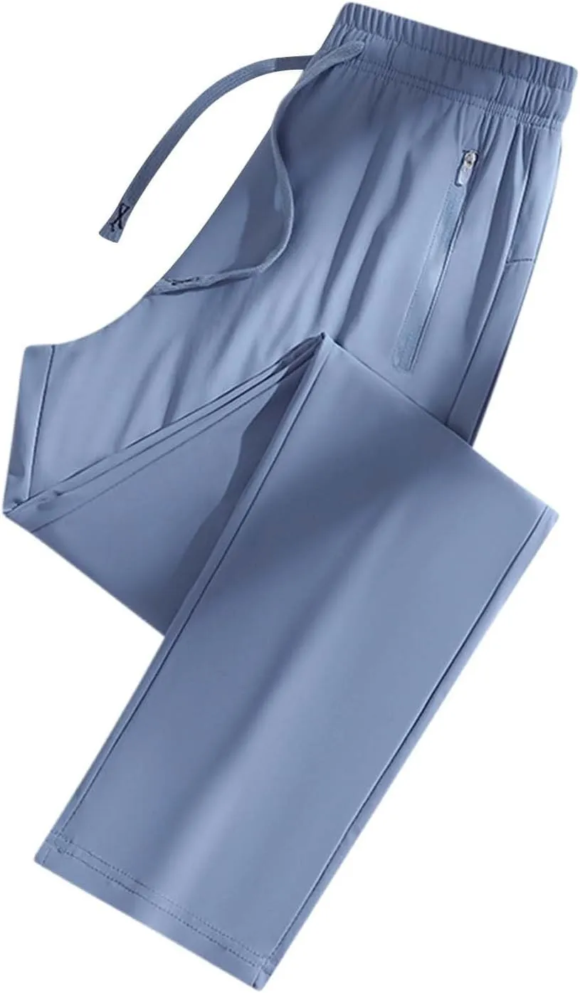 Womens Quick Dry Stretch Pant Trendy Cool Ice Silk Active Elastic Trouser Going Out Hiking Athletic Casual Sweatpants