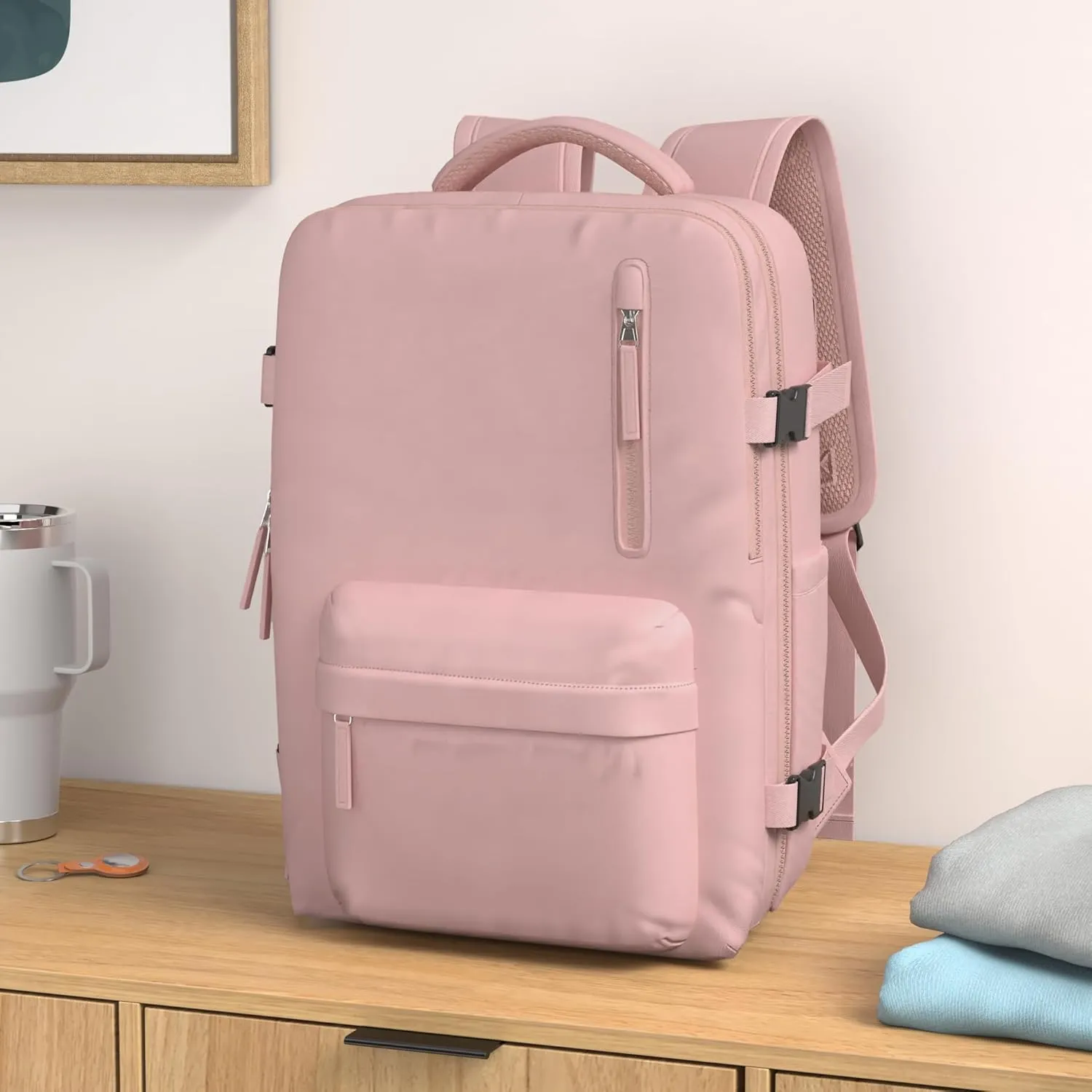 WONHOX Large Travel Backpack Carry on Flight Approved Laptop Work Business Backpack for Women Men Mochila de Viaje