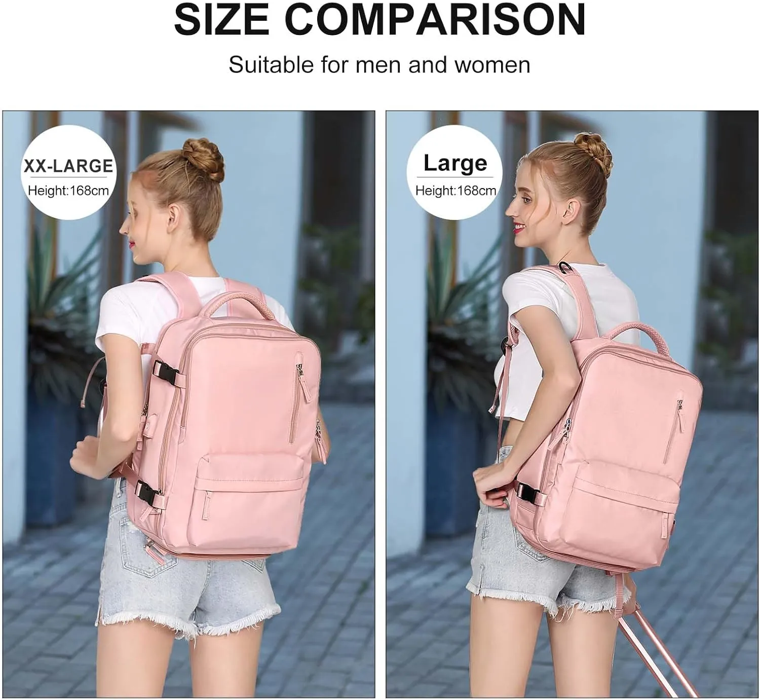 WONHOX Large Travel Backpack Carry on Flight Approved Laptop Work Business Backpack for Women Men Mochila de Viaje