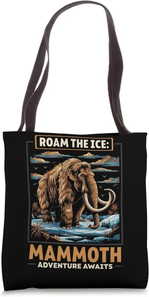 Woolly Mammoth Prehistoric Animal Lover Extinct Elephant Tote Bag