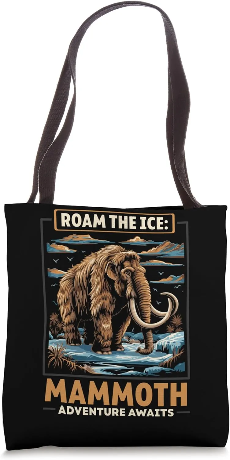 Woolly Mammoth Prehistoric Animal Lover Extinct Elephant Tote Bag