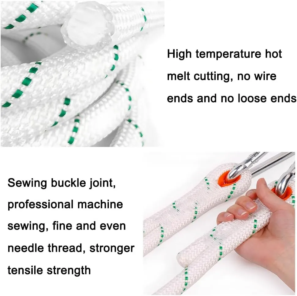 Working Aloft String, 20mm Durable Braid Polyester Rope, Power Construction Lifting Rope, Outdoor Climbing Rope with 26KN Pull, for Tie Swing Climb and Knot(Length-10m)