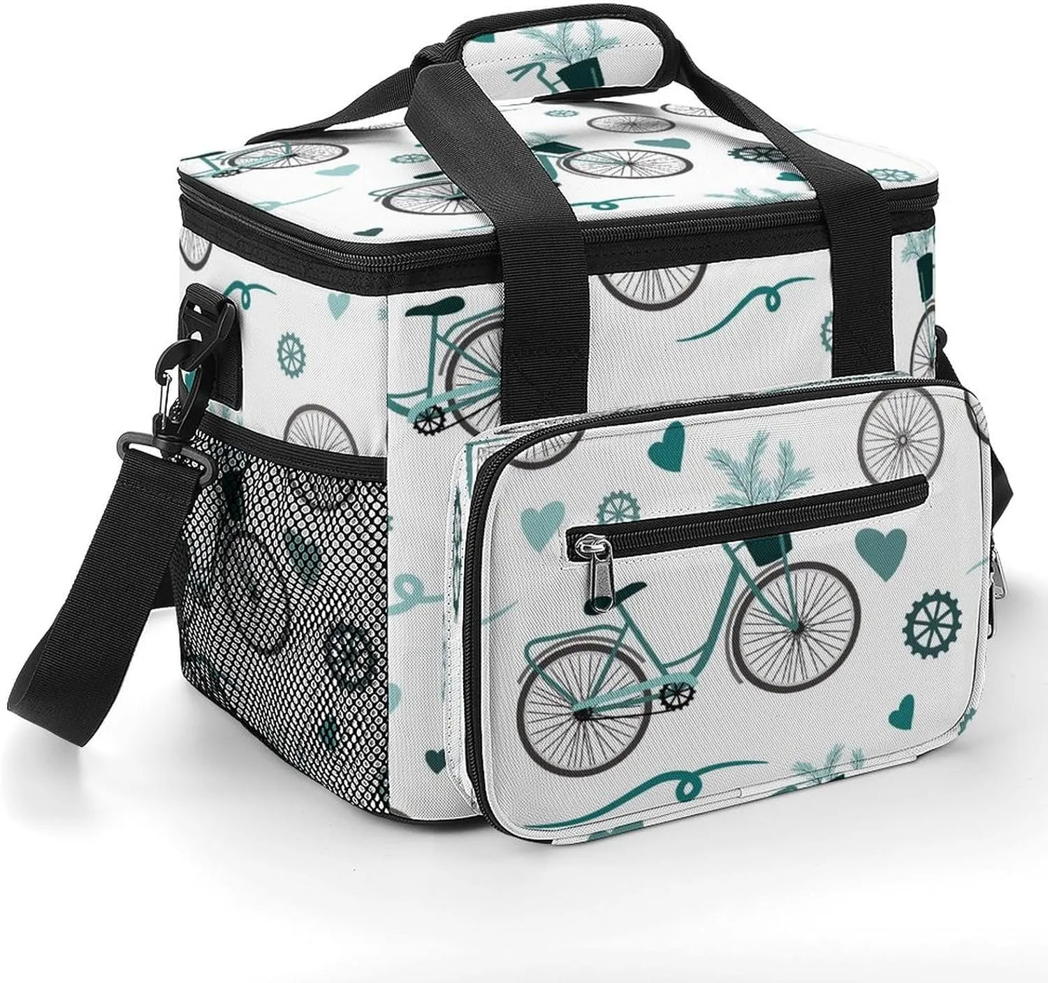 World Bicycle Day 22.5L Insulated Camping Coolers Bag Large Leakproof Ice Chest for Beach Travel Picnic