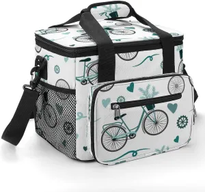 World Bicycle Day 22.5L Insulated Camping Coolers Bag Large Leakproof Ice Chest for Beach Travel Picnic
