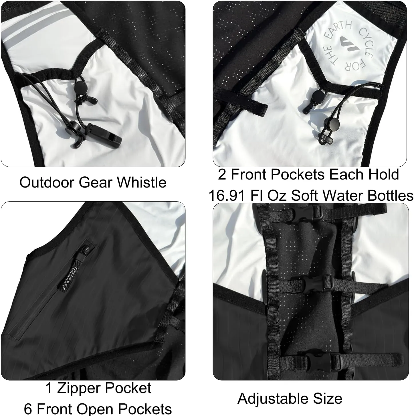 Wulibike Running Hydration Vest for Women Men,Water Backpack Lightweight Quick-Drying with Pockets for Trail Hiking Biking