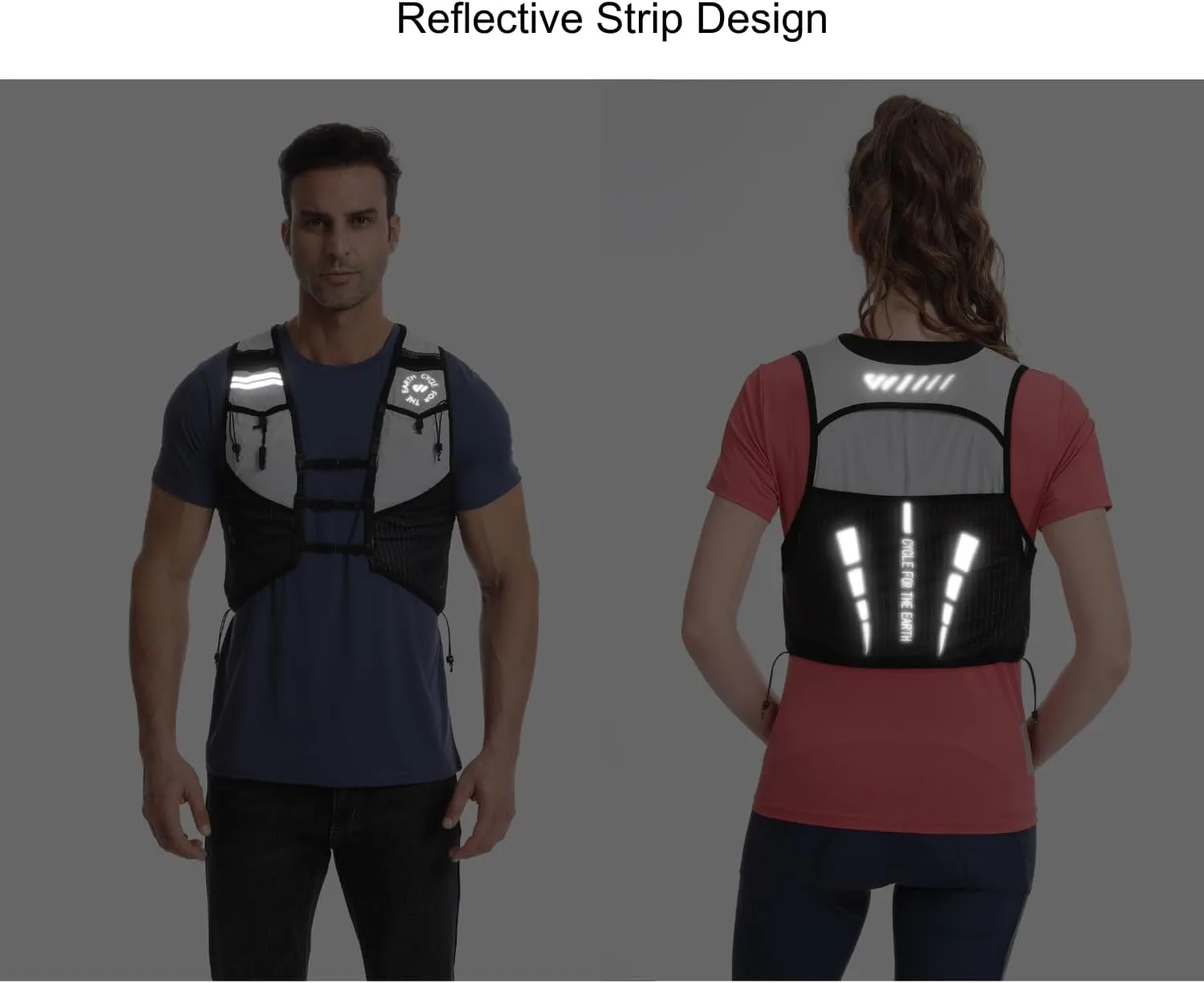 Wulibike Running Hydration Vest for Women Men,Water Backpack Lightweight Quick-Drying with Pockets for Trail Hiking Biking
