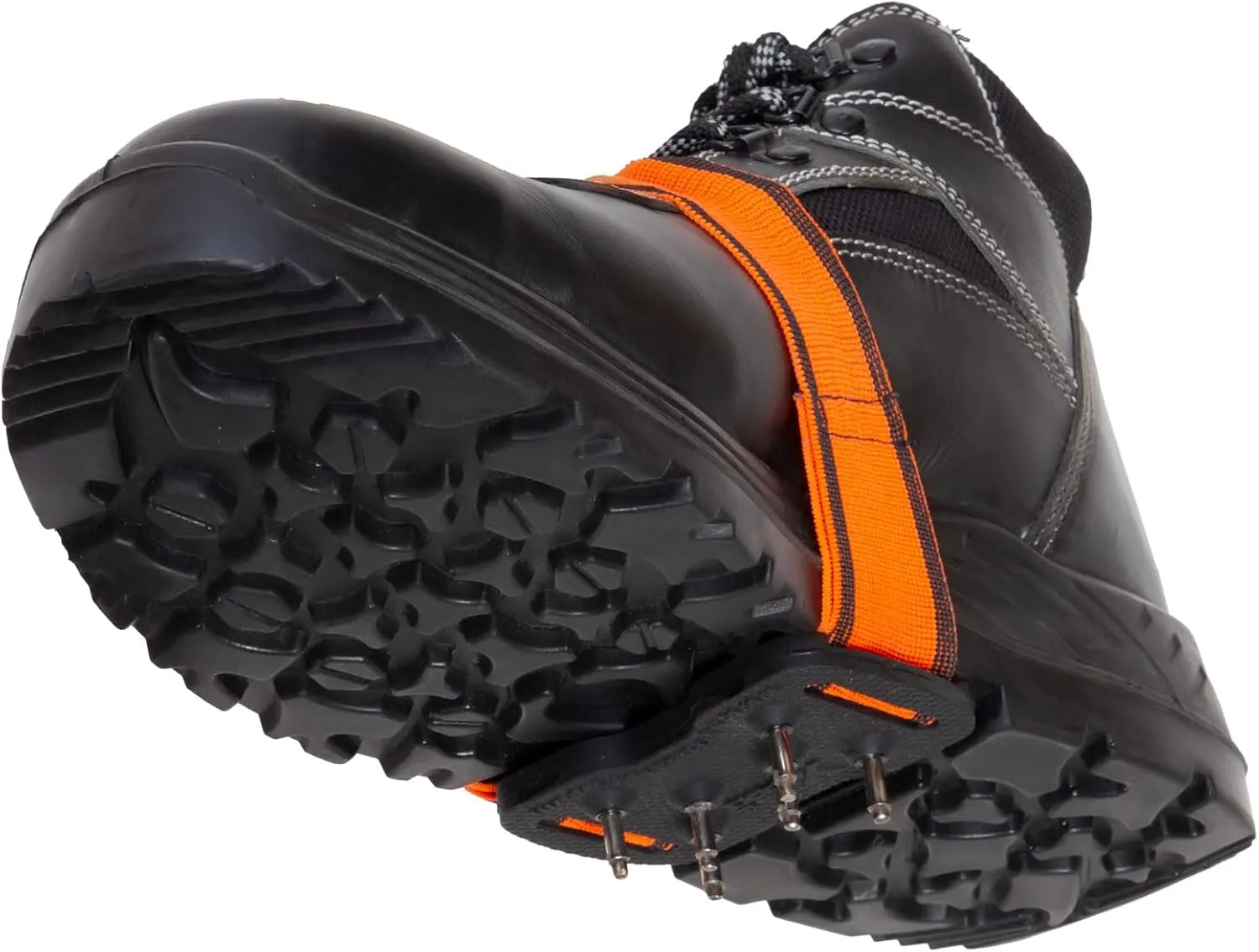Xpro Mid Grip Ice Cleats - Superior Ice Traction for Boots and Shoes with Adjustable Strap, Durable Winter Cleats for Walking and Work