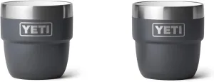 YETI Rambler 4 oz Stackable Cup, Stainless Steel, Vacuum Insulated Espresso/Coffee Cup, 2 Pack