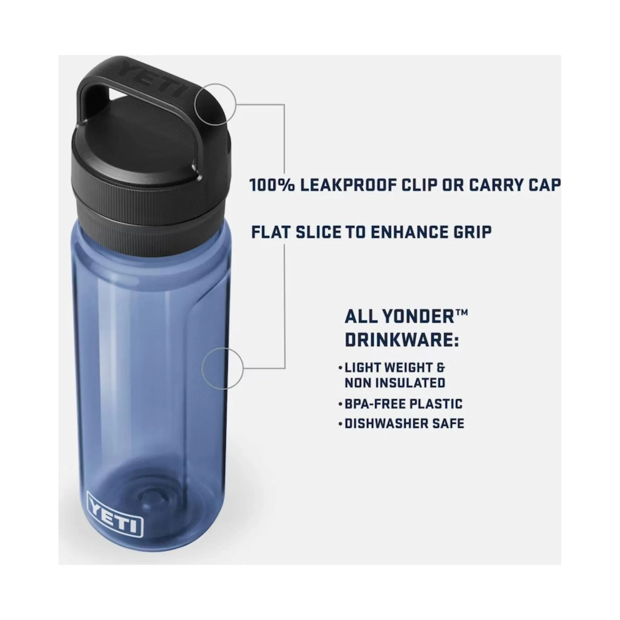 YETI Yonder 25 oz Water Bottle - Charcoal
