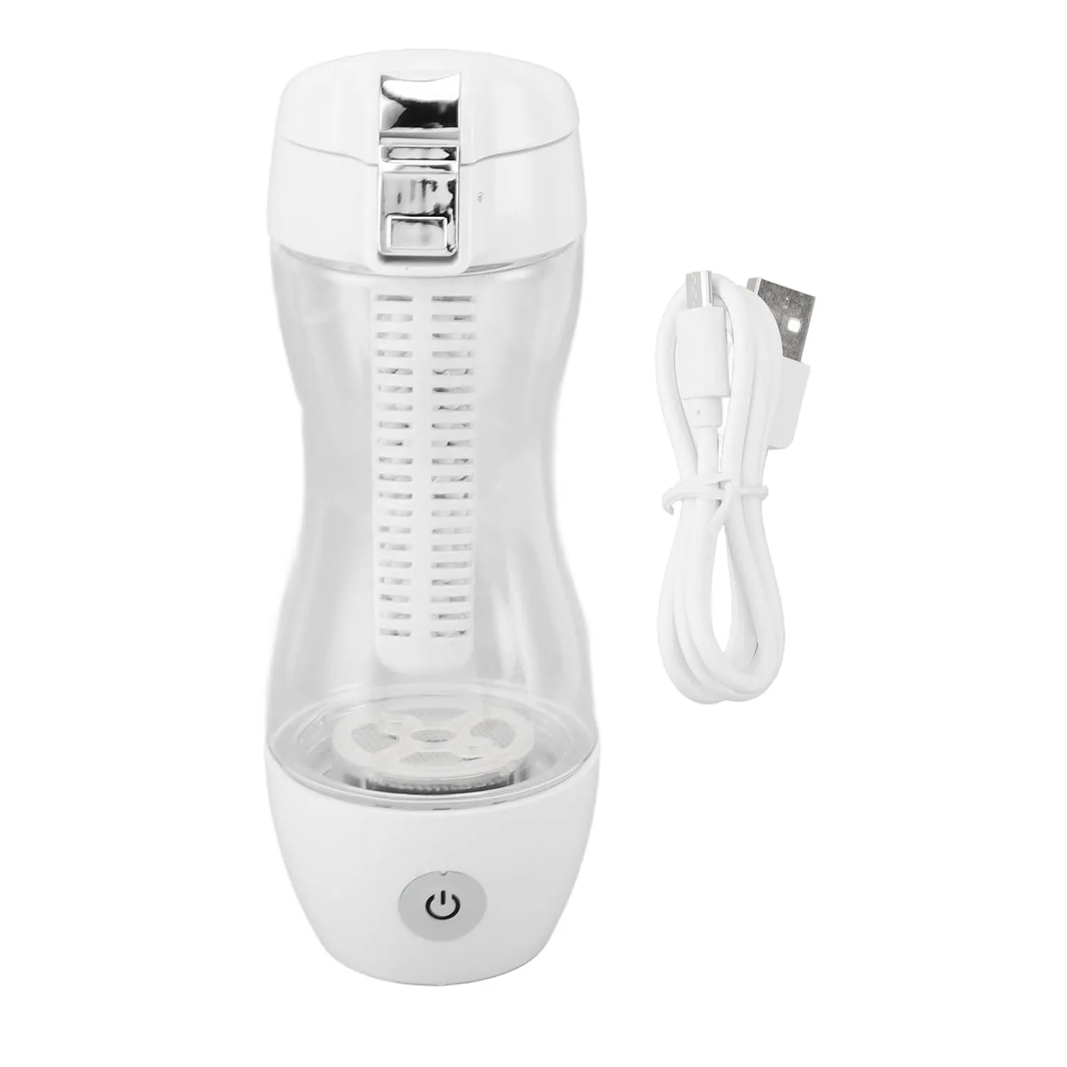 Yosoo Hydrogen Rich Water Generator 350ml 800ppb 1000ppb 5V Portable Hydrogen Water Bottle ABS Leakproof with Kids Lock, PC Cup for Home Office Travel